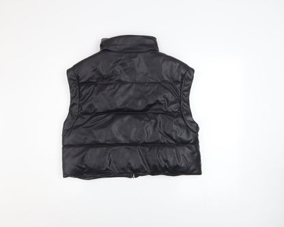 Womens UK Size M Zara Black Puffer Jacket