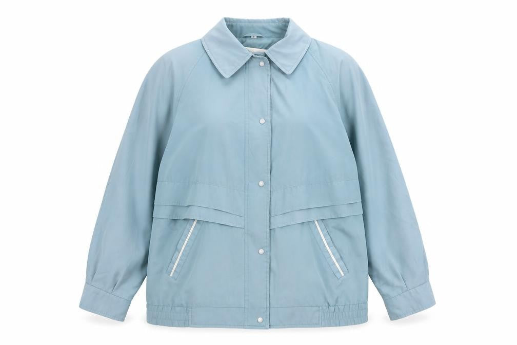 Womens UK Size 16 Telemac Blue Rain Coat