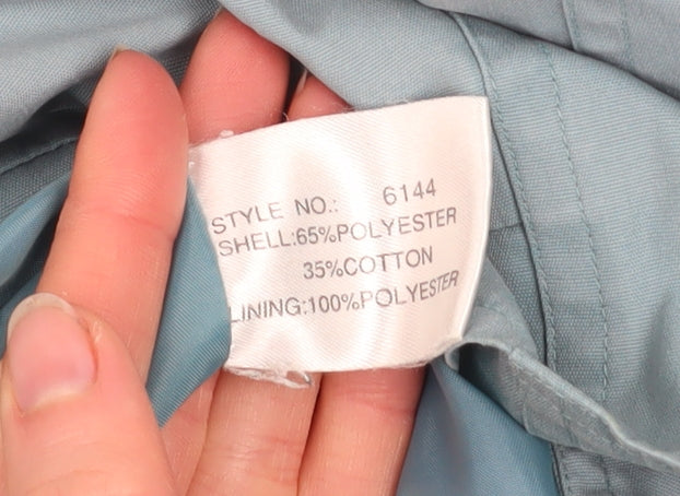 Womens UK Size 16 Telemac Blue Rain Coat