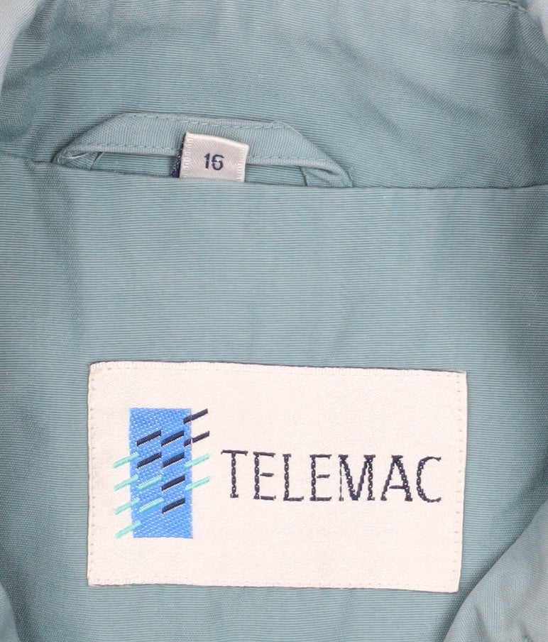 Womens UK Size 16 Telemac Blue Rain Coat