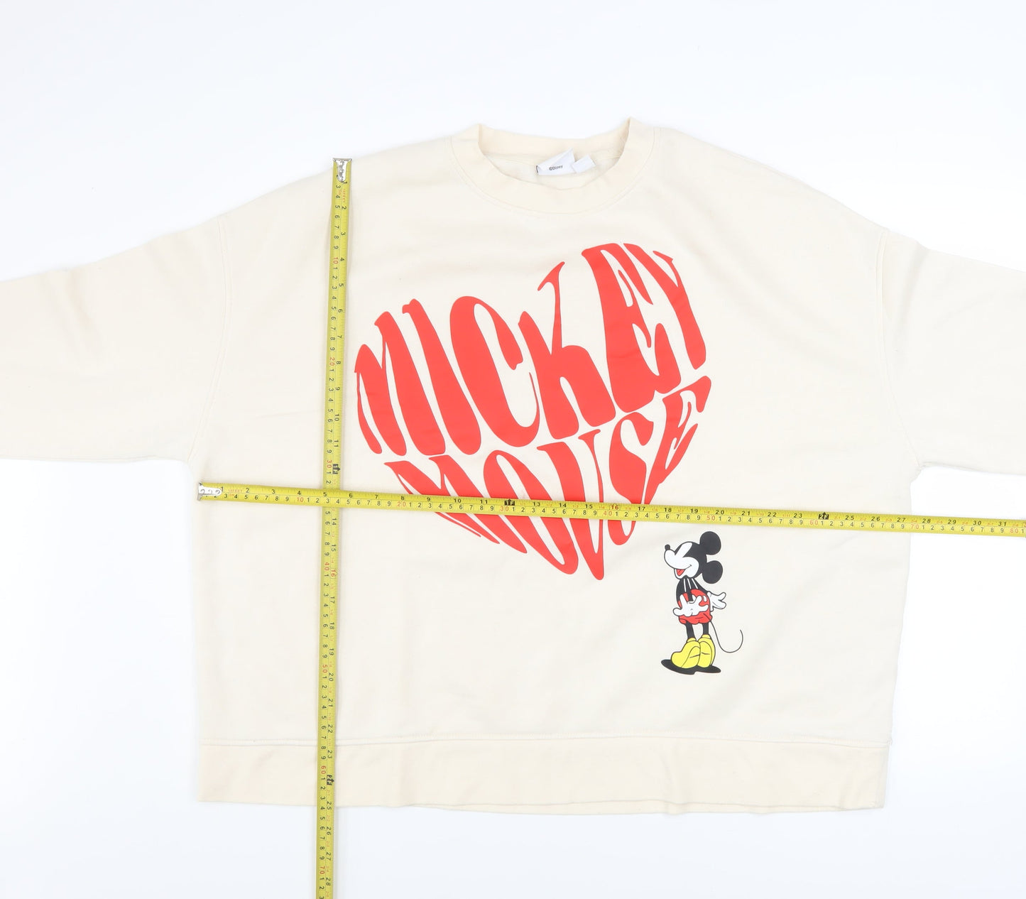 Womens UK Size 2XL Disney Beige Pullover Sweatshirt
