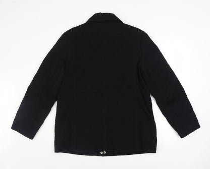 Womens UK Size L Liz Claiborne Black Quilted Coat
