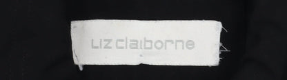 Womens UK Size L Liz Claiborne Black Quilted Coat