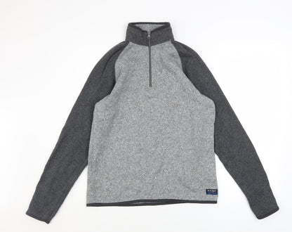 Mens UK Size S Old Navy Grey 1/4 Zip Sweatshirt