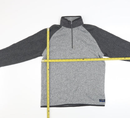 Mens UK Size S Old Navy Grey 1/4 Zip Sweatshirt