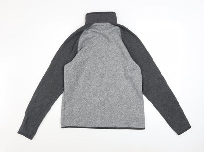 Mens UK Size S Old Navy Grey 1/4 Zip Sweatshirt