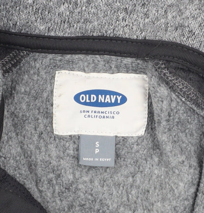Mens UK Size S Old Navy Grey 1/4 Zip Sweatshirt