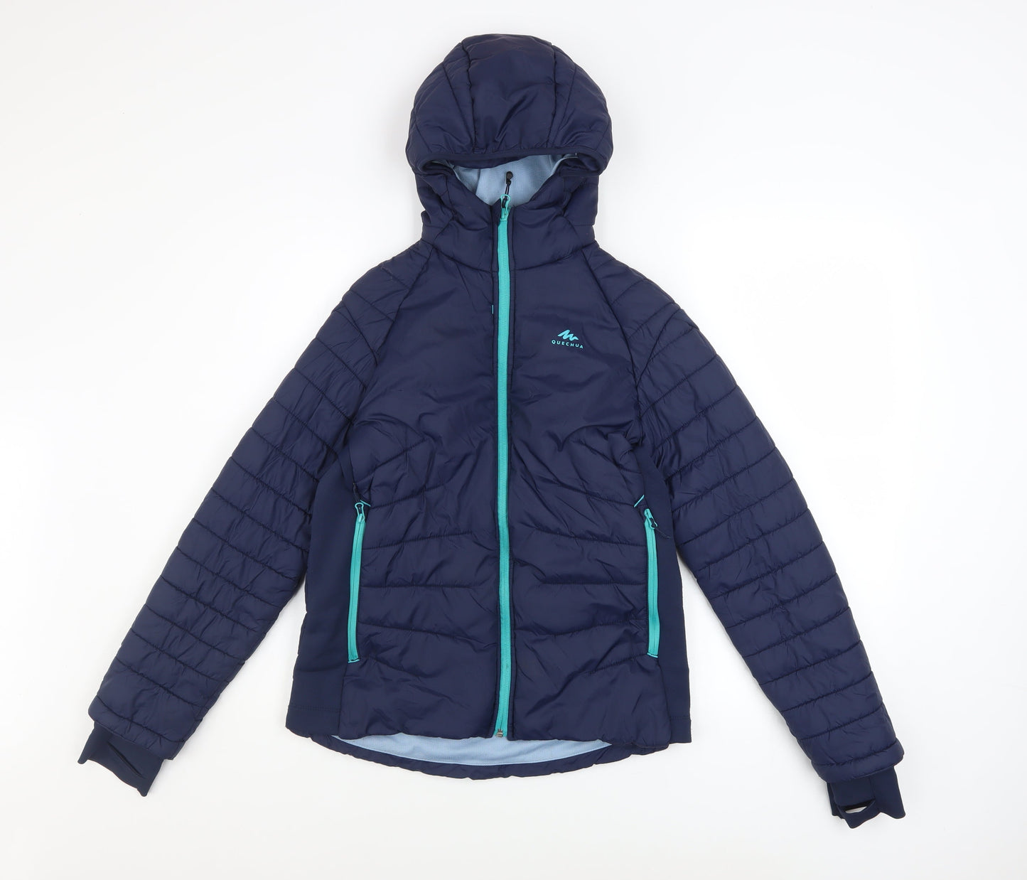 Boys UK Size 12-13 Years Quechua Blue Puffer Jacket