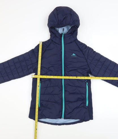 Boys UK Size 12-13 Years Quechua Blue Puffer Jacket