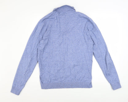 Mens UK Size M NEXT Blue Full Zip Jumper