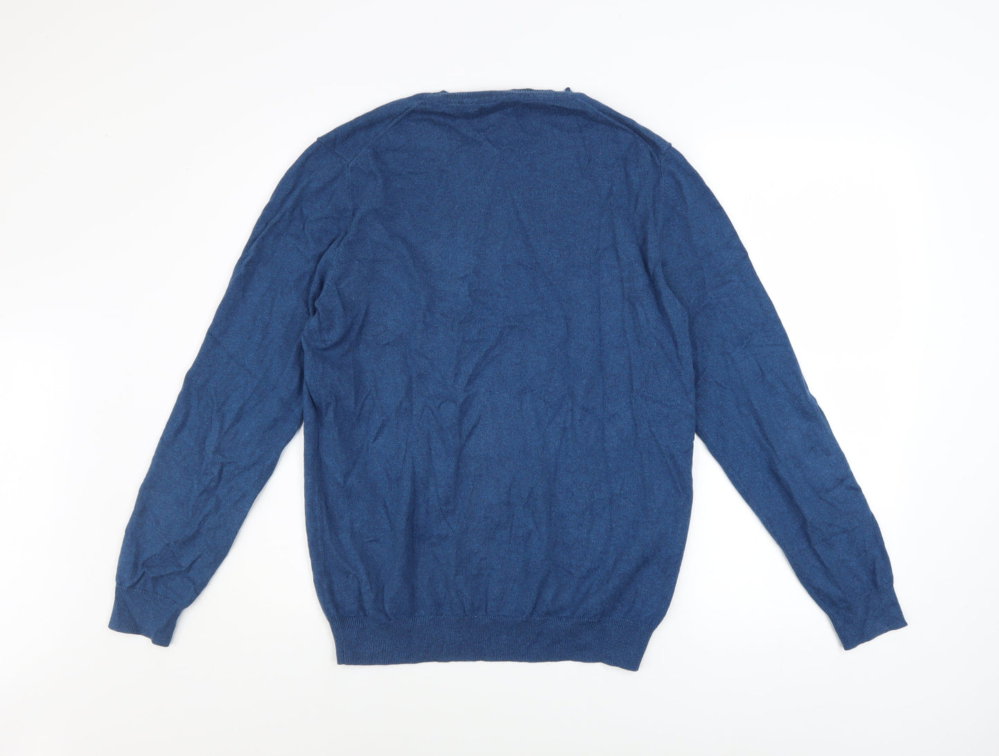 Mens UK Size L Superdry Blue Pullover Jumper