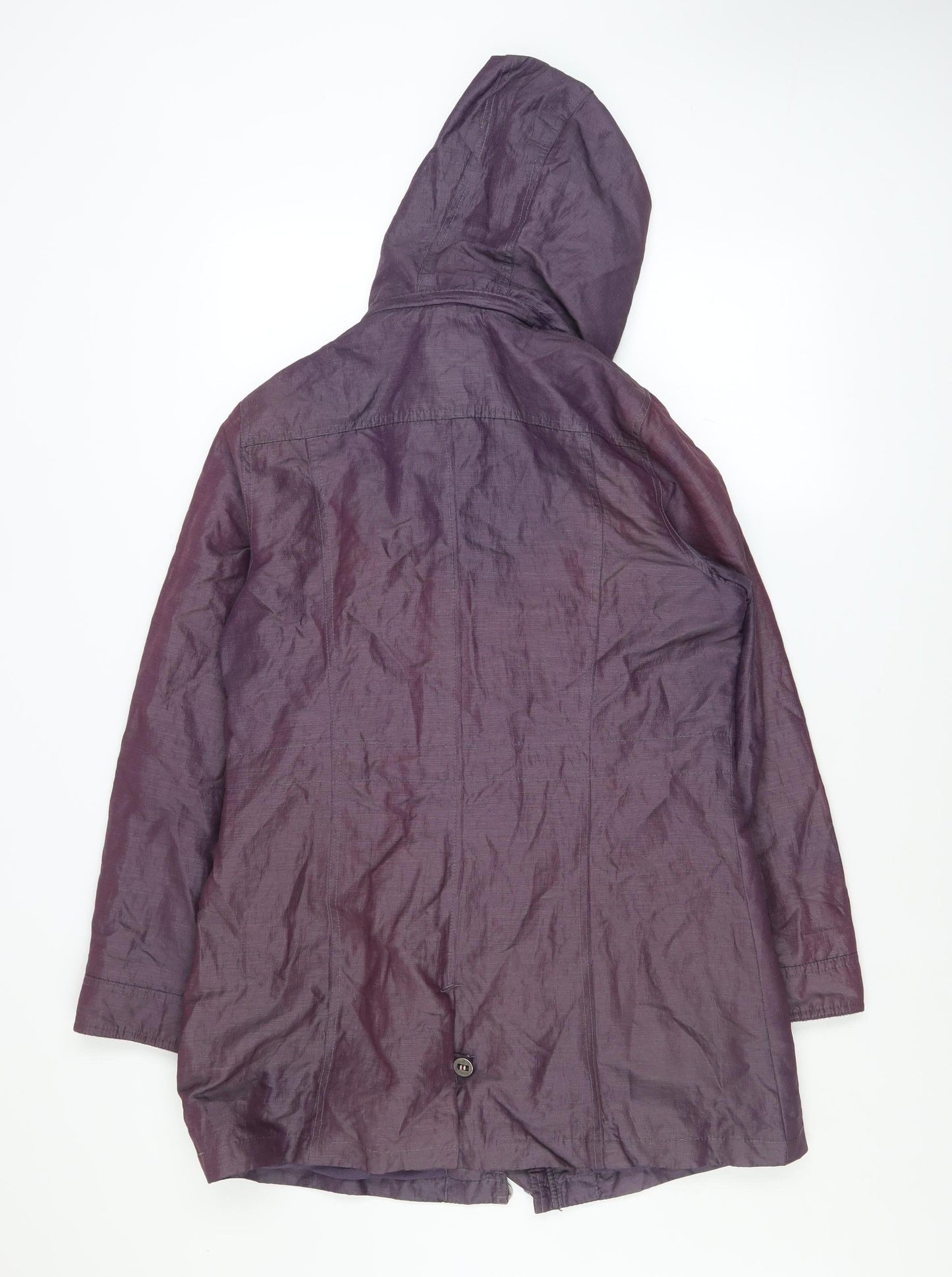 Womens UK Size 12 Marks and Spencer Purple Parka Coat