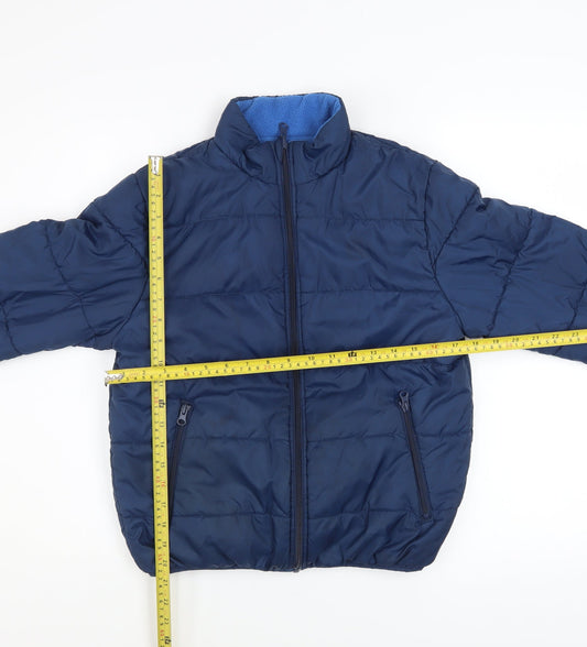 Boys UK Size 11-12 Years Lindex Blue Puffer Jacket
