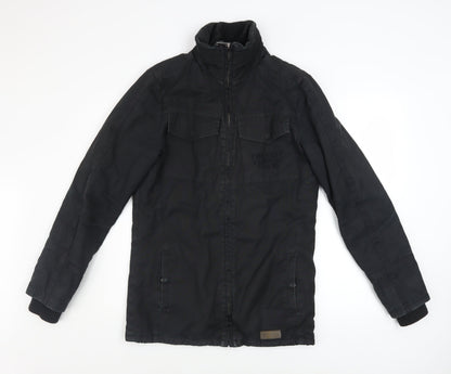 Mens UK Size XS Firetrap Black Military Jacket