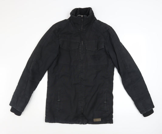 Mens UK Size XS Firetrap Black Military Jacket