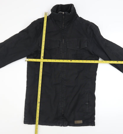 Mens UK Size XS Firetrap Black Military Jacket