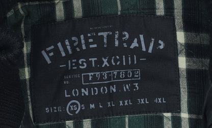 Mens UK Size XS Firetrap Black Military Jacket