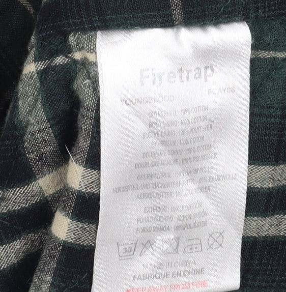 Mens UK Size XS Firetrap Black Military Jacket
