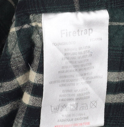 Mens UK Size XS Firetrap Black Military Jacket