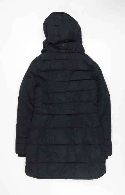 Womens UK Size 8 NEXT Black Puffer Jacket