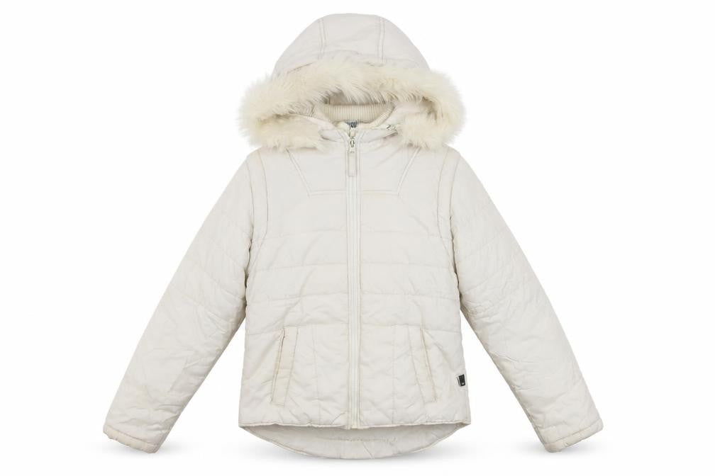 Womens UK Size S VERO MODA Ivory Puffer Jacket