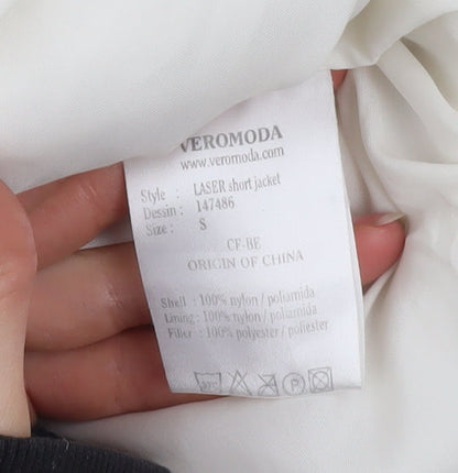 Womens UK Size S VERO MODA Ivory Puffer Jacket