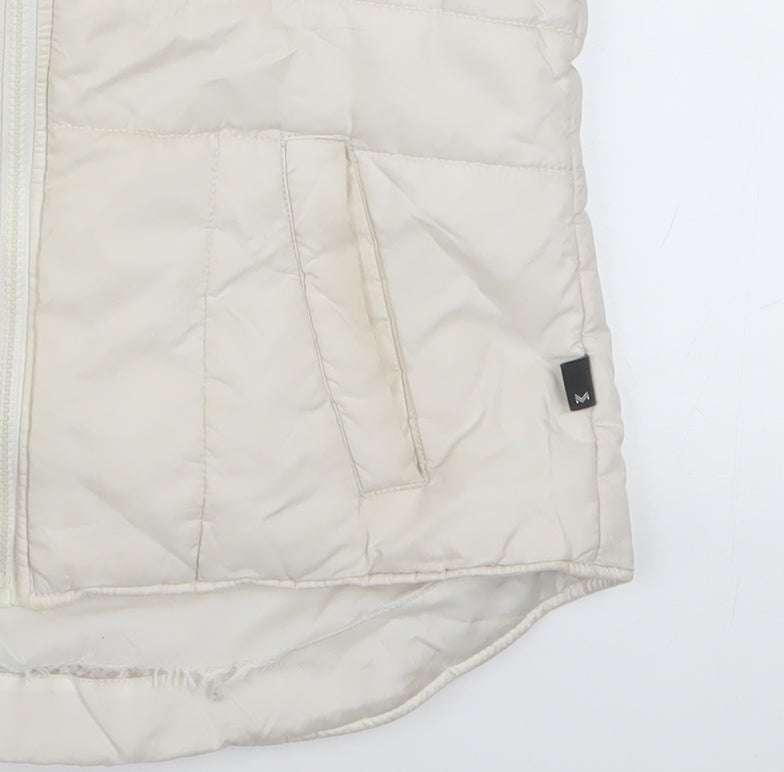 Womens UK Size S VERO MODA Ivory Puffer Jacket