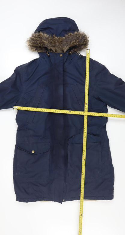 Womens UK Size 12 Craghoppers Blue Parka Coat