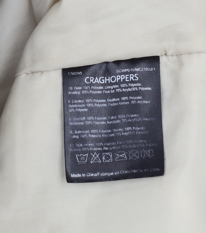 Womens UK Size 12 Craghoppers Blue Parka Coat