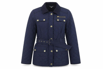 Womens UK Size 12 Marks and Spencer Blue Quilted Coat