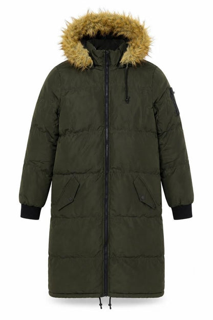 Womens UK Size 8 Brave Soul Green Puffer Jacket