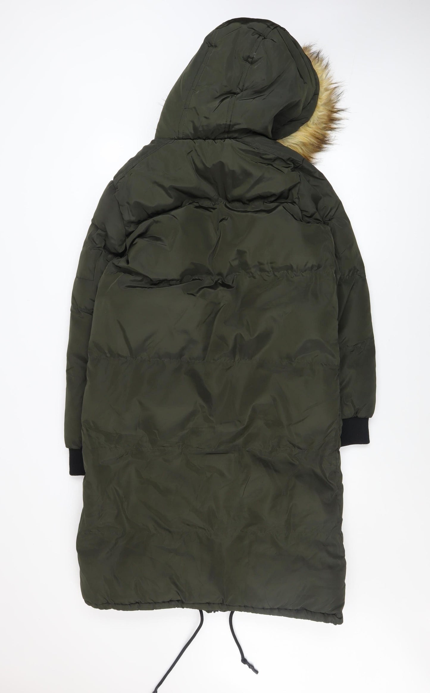 Womens UK Size 8 Brave Soul Green Puffer Jacket