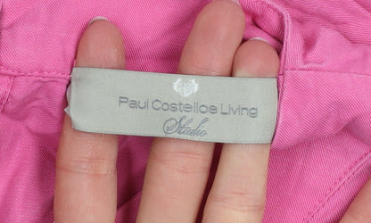 Womens UK Size 14 Paul Costelloe Living Studio Pink Basic Blouse