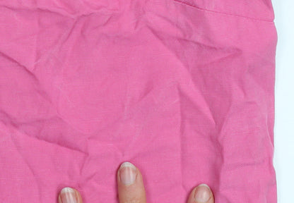 Womens UK Size 14 Paul Costelloe Living Studio Pink Basic Blouse