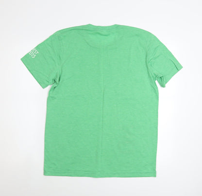 Mens UK Size M Canvas Green  T-Shirt