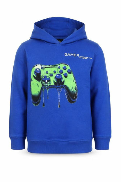 Boys UK Size 7 Years NEXT Blue Pullover Hoodie