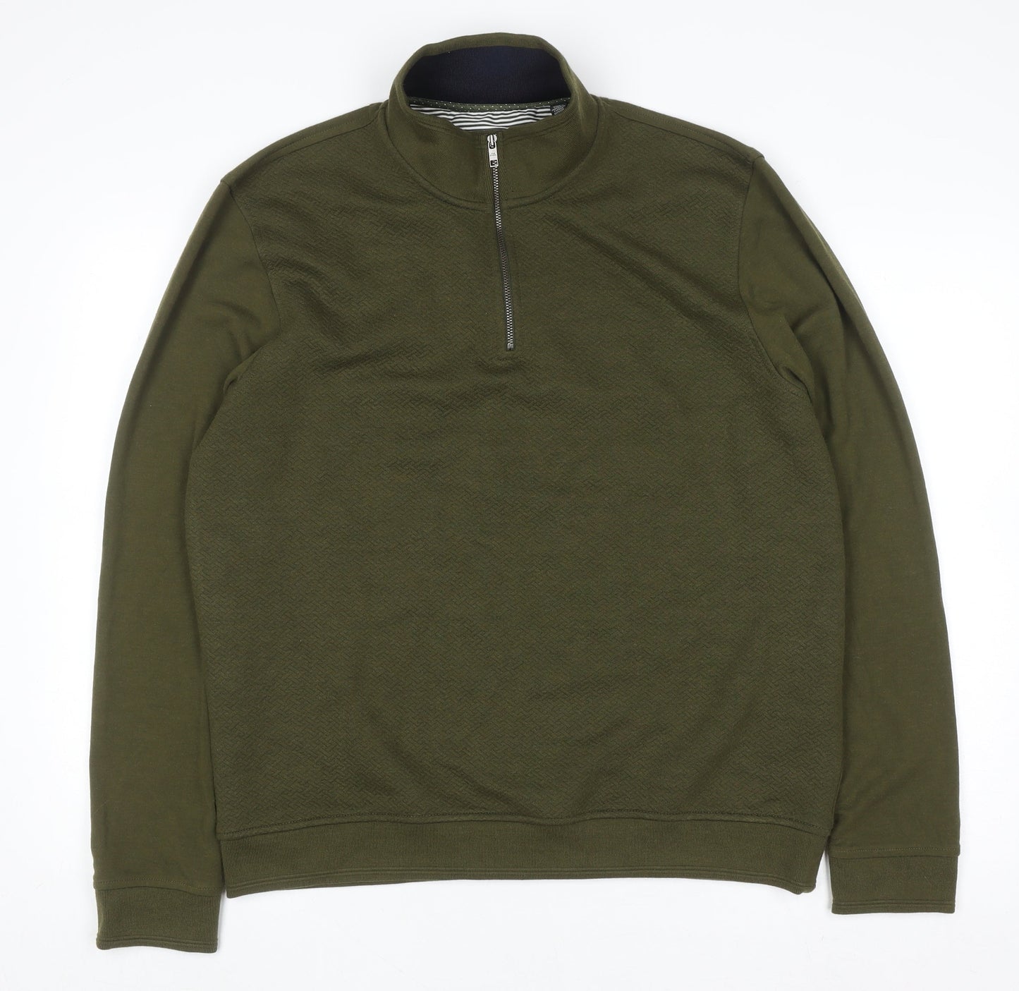 Mens UK Size L Ted Baker Green Pullover Sweatshirt