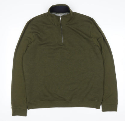 Mens UK Size L Ted Baker Green Pullover Sweatshirt