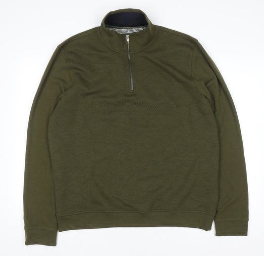 Mens UK Size L Ted Baker Green Pullover Sweatshirt