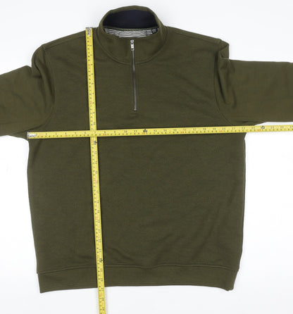 Mens UK Size L Ted Baker Green Pullover Sweatshirt