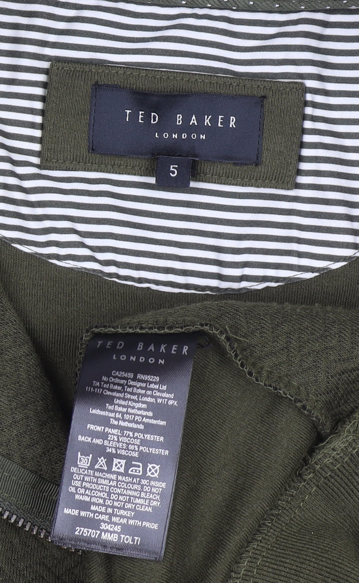 Mens UK Size L Ted Baker Green Pullover Sweatshirt