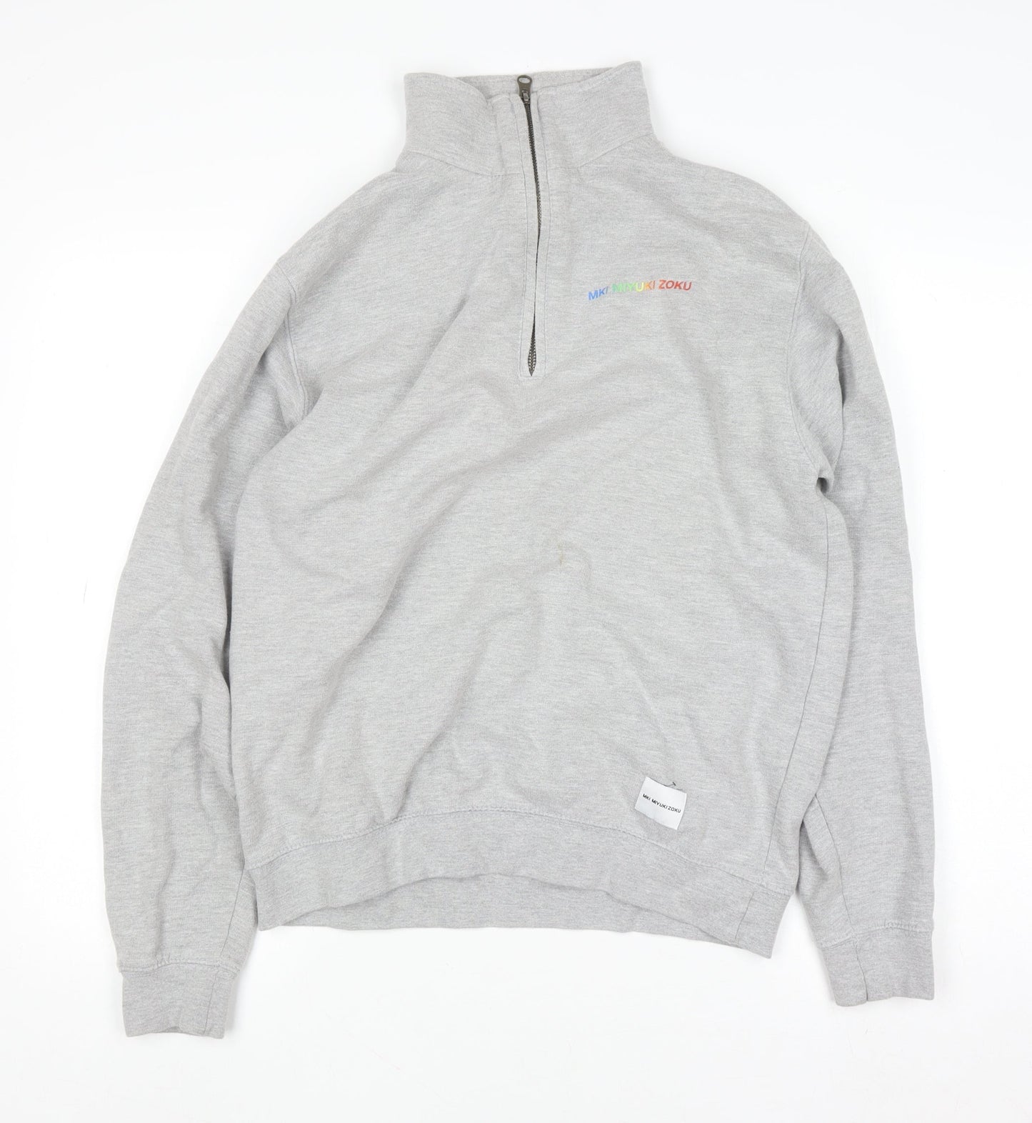 Mens UK Size M MKI MIYUKI ZOKU Grey Pullover Sweatshirt