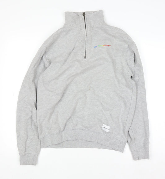 Mens UK Size M MKI MIYUKI ZOKU Grey Pullover Sweatshirt