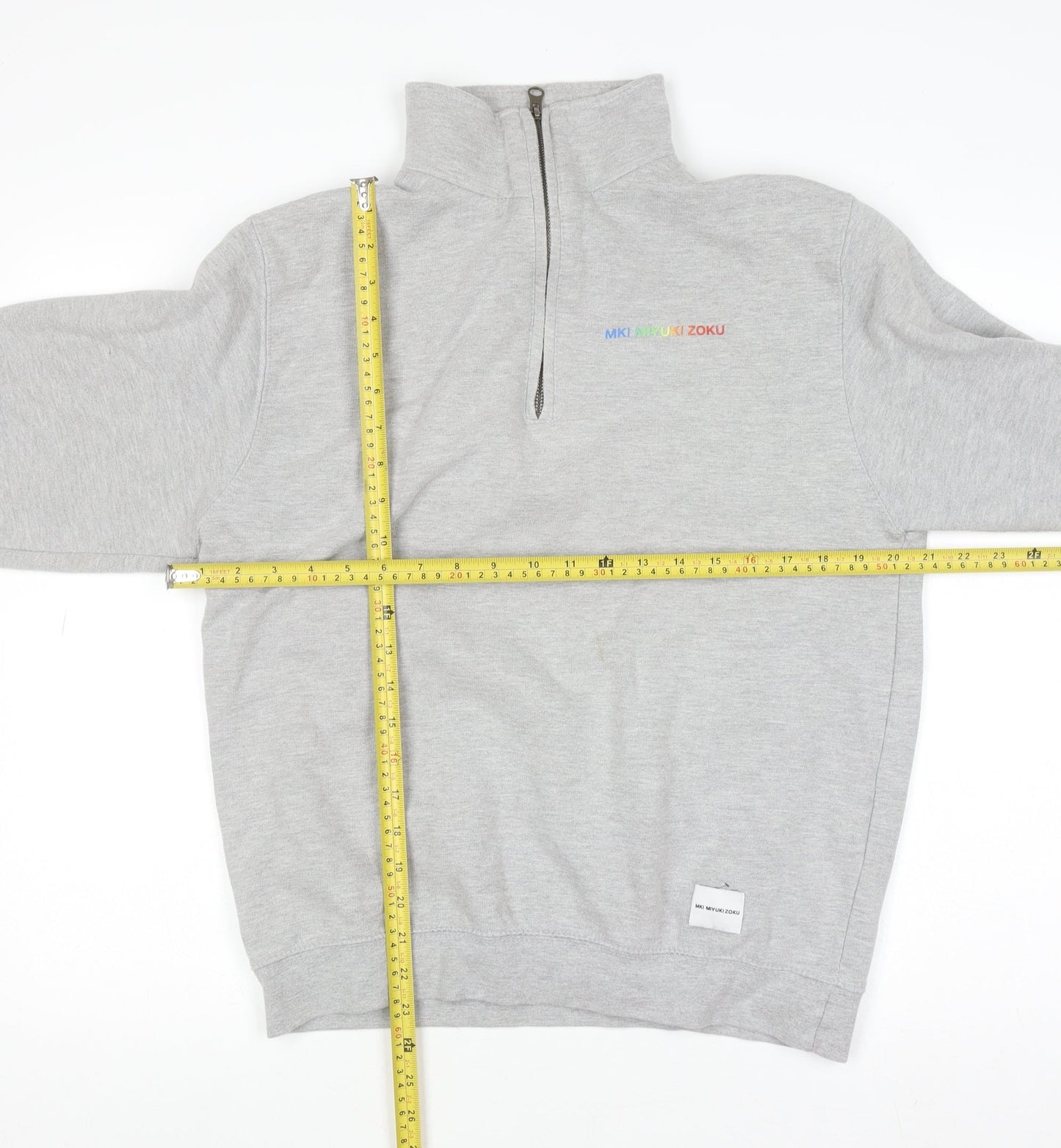 Mens UK Size M MKI MIYUKI ZOKU Grey Pullover Sweatshirt