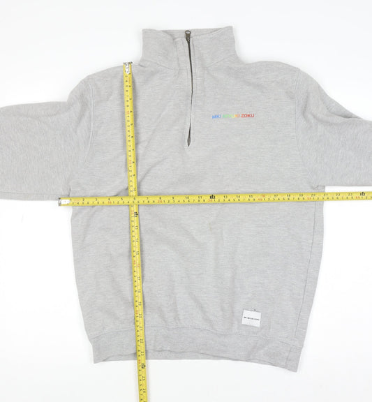 Mens UK Size M MKI MIYUKI ZOKU Grey Pullover Sweatshirt