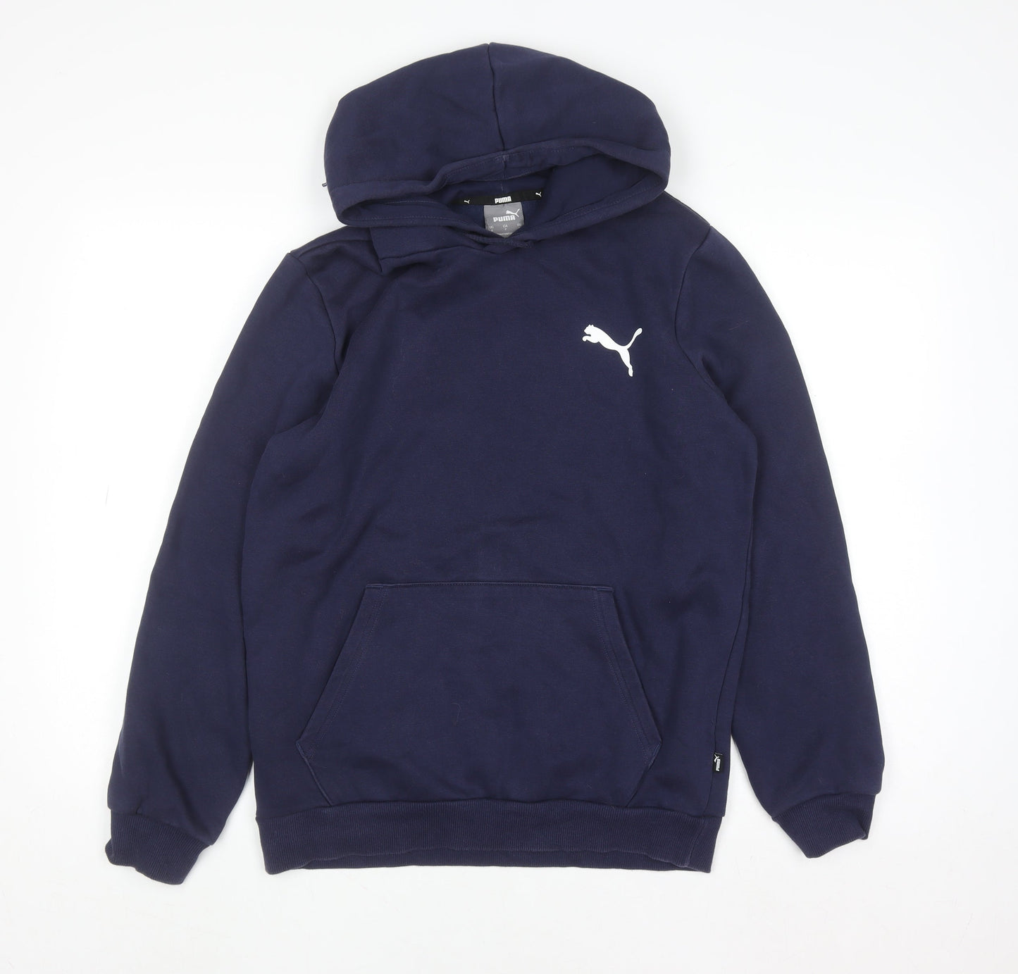 Mens UK Size S PUMA Blue Pullover Hoodie