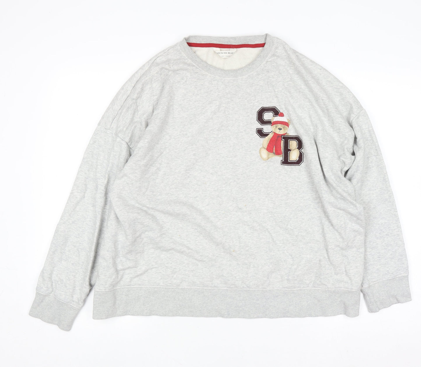 Womens UK Size 16 Marks and Spencer Grey Pullover Jumper