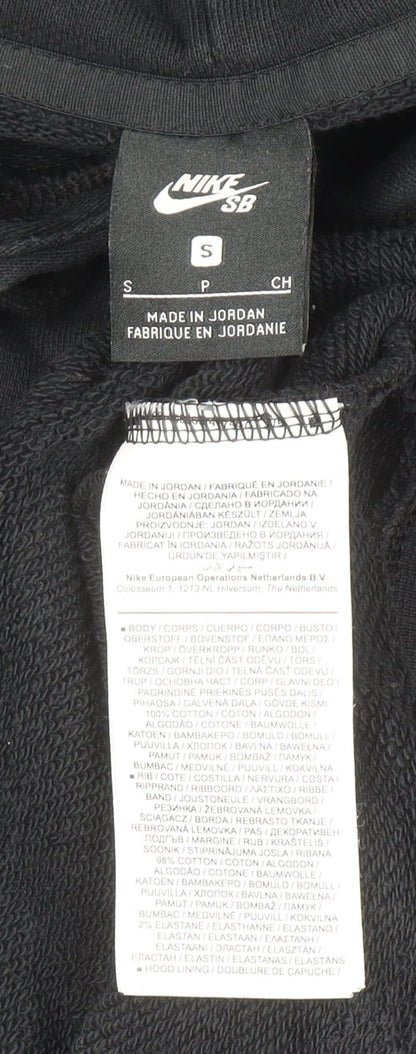 Mens UK Size S Nike Black Pullover Hoodie