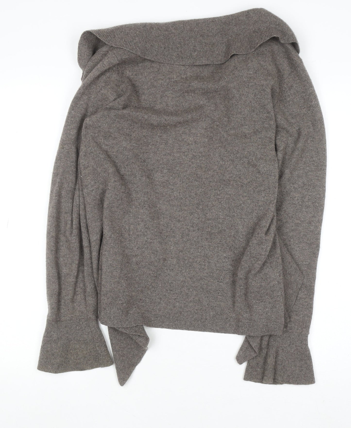 Womens UK Size M George Brown Cardigan Jumper