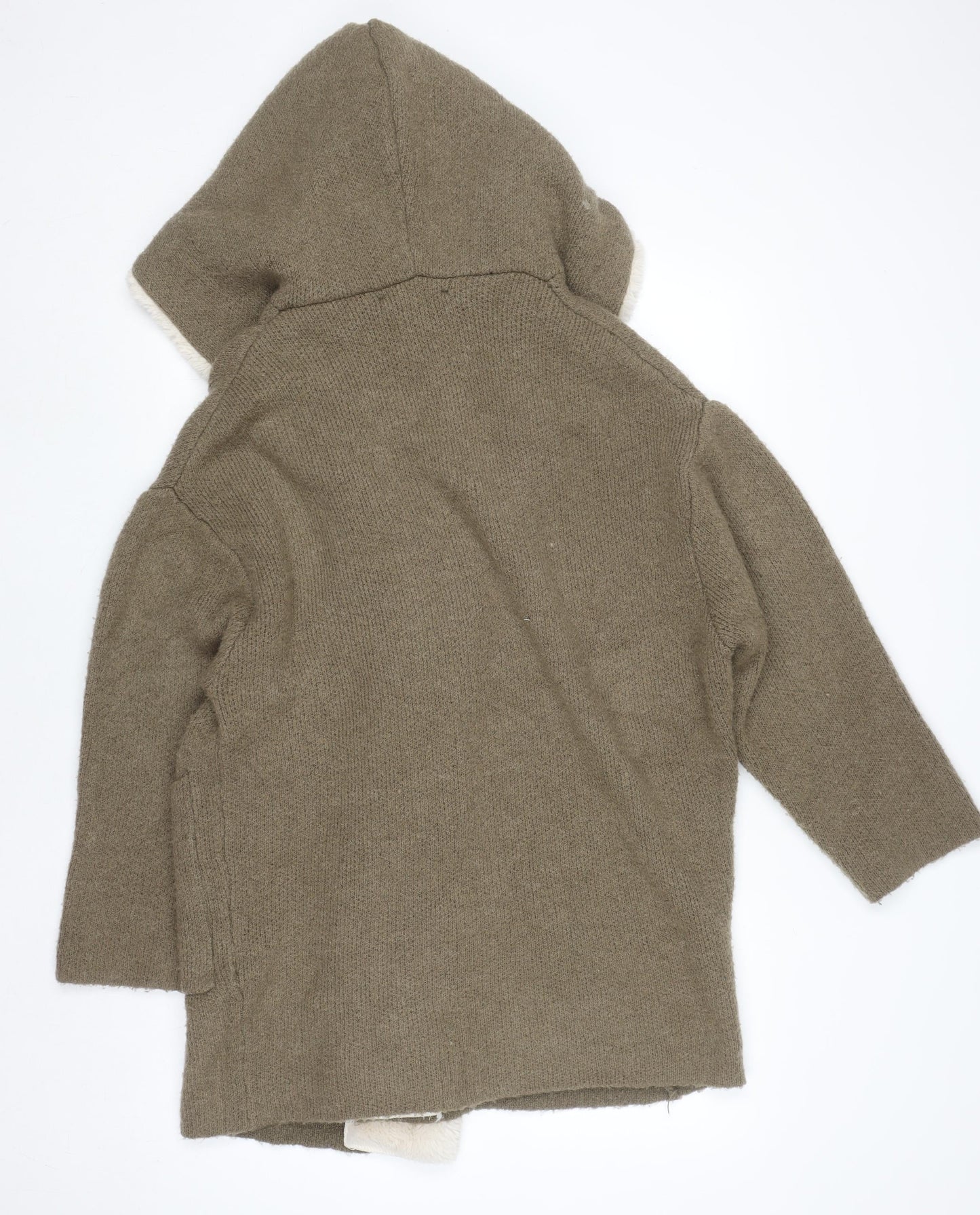 Womens UK Size 12 Zara Brown Cardigan Jumper